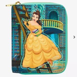 Loungefly Disney Beauty and the Beast Belle Library Small Zip Wallet